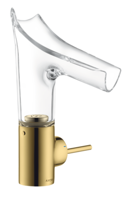 Mitigeur de lavabo AXOR Starck V 140 bec en doré poli