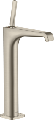 Mitigeur de lavabo AXOR Citterio E 250 surélevé pour vasque libre en nickel brossé