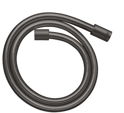 Flexible de WC effet métal 1,25 m en noir chromé brossé