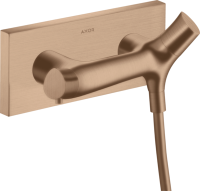 Mitigeur de douche thermostatique AXOR Starck Organic en or rouge brossé