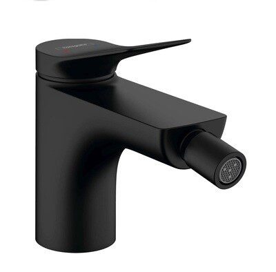 Mitigeur de bidet Hansgrohe Vivenis avec tirette et vidage en noir mat