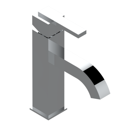 Mitigeur de lavabo monotrou THG 100 avec vidage - Collection "Beluga à manettes"