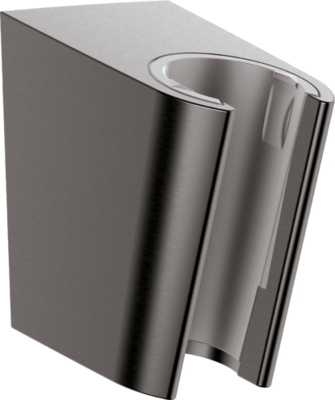 Support mural Hansgrohe Porter S en noir chromé brossé