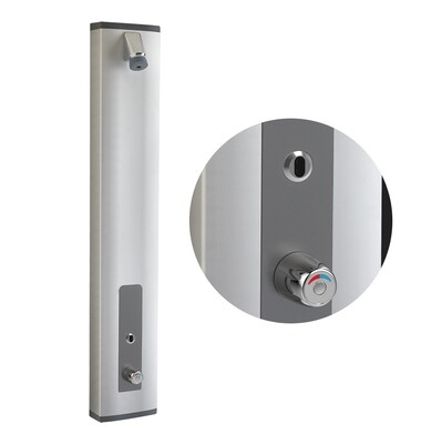 Panneau de douche Presto électronique thermostatique sur secteur