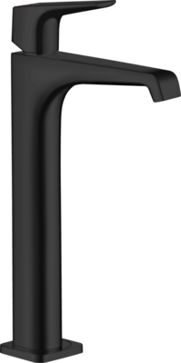 Mitigeur de lavabo AXOR Citterio E 250 avec bonde à écoulement libre en noir mat