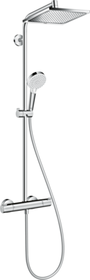 Colonne de douche Showerpipe Hansgrohe Crometta E 240 1 jet EcoSmart avec mitigeur thermostatique