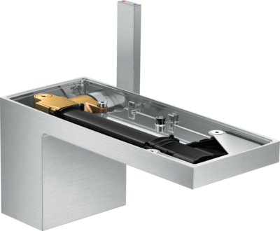 Mitigeur de lavabo AXOR MyEdition 70 sans plaque avec bonde push-open en chromé brossé