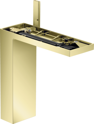 Mitigeur de lavabo AXOR MyEdition 230 sans plaque, avec bonde push-open en laiton poli