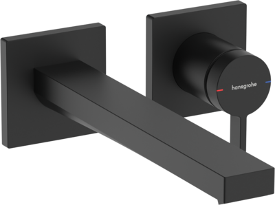 Mitigeur de lavabo encastré Hansgrohe Tecturis E 225 mm en noir mat