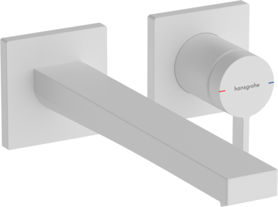 Mitigeur de lavabo encastré Hansgrohe Tecturis E 225 mm en blanc mat