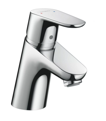 Mitigeur de lavabo Hansgrohe Focus 70 Ecosmart en laiton chromé avec tirette et vidage