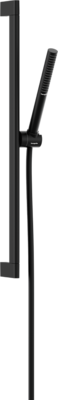 Barre de douche Hansgrohe avec douchette à main Pulsify S 100 EcoSmart et flexible Isiflex en noir mat