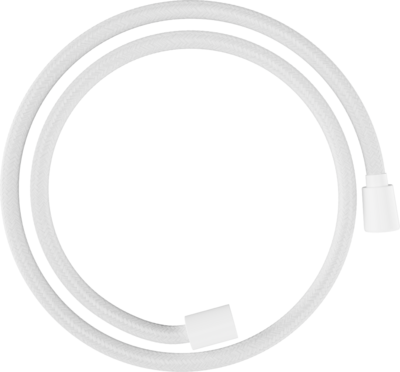 Flexible de WC Hansgrohe textile Designflex 1,25 m, en blanc mat
