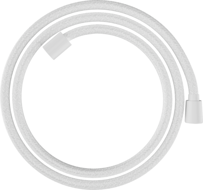 Flexible de douche Hansgrohe textile Designflex 1,60 m, en blanc mat