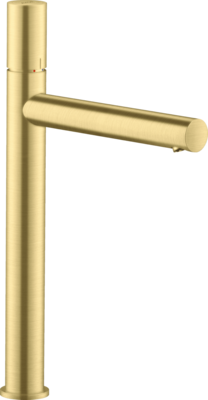 Mitigeur de lavabo AXOR Uno 260 poignée zéro avec bonde à écoulement libre en laiton brossé