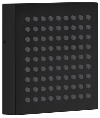 Douche d'épaule Axor ShowerComposition 110/110 1 jet, en noir mat