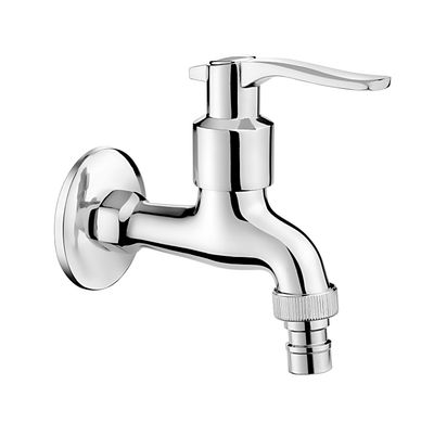 Deante chromé universel robinet 1/2'' mural eau froide avec aérateur et adaptateur.