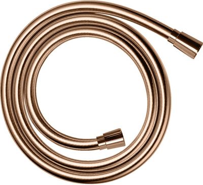 Flexible de douche Axor effet métal avec écrous coniques 1,60 m en or rouge poli