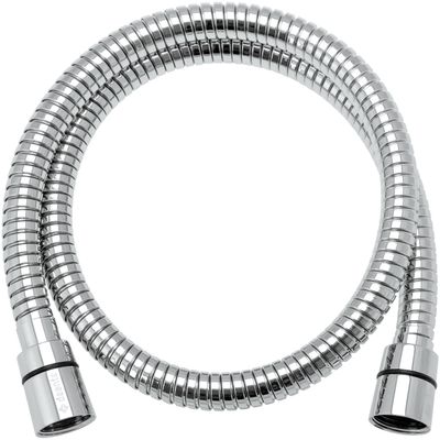 Tuyau de toilette flexible chromé Deante de 80 cm avec écrous coniques en acier inoxydable et raccord 1/2''.