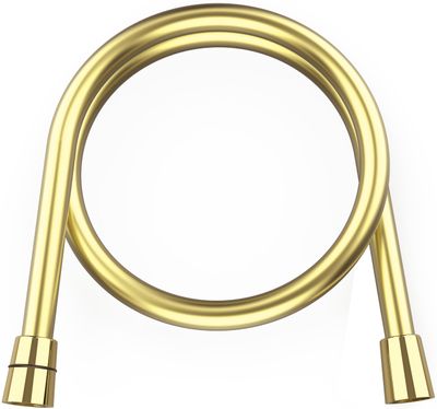 Tuyau de toilette flexible Deante 80 cm en PVD or avec raccords en laiton et écrous coniques.