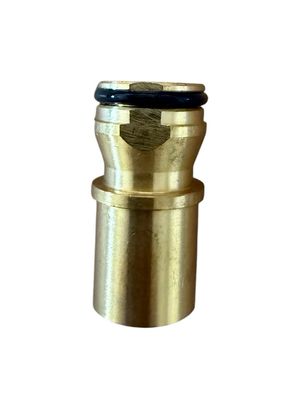 Raccord de tube en laiton pour robinet mitigeur de lavabo encastré ALPINIA BGA_055L avec joint torique noir.