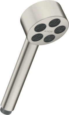 Douchette à main AXOR One 75 1 jet en acier inoxydable brossé