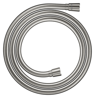 Flexible de douche Axor effet métal avec écrous coniques 1,60 m en acier inoxydable brossé