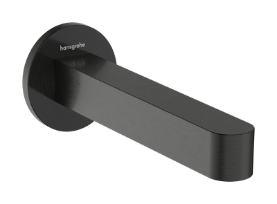 Bec déverseur Hansgrohe Finoris en noir chromé brossé