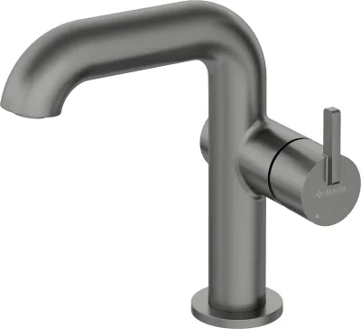 Mitigeur de lavabo Deante Silia 128 sans bonde en titane
