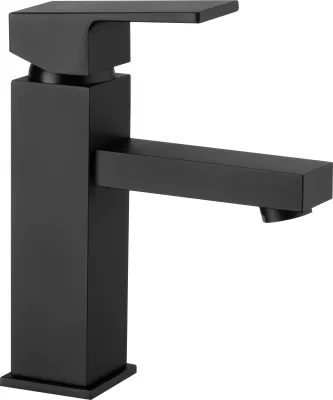 Mitigeur de lavabo Deante Anemon 95 sans bonde en noir mat
