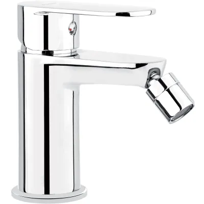 Robinet mitigeur de bidet Deante Alpinia, finition chromée, poignée unique, design moderne, aérateur M22, cartouche céramique.