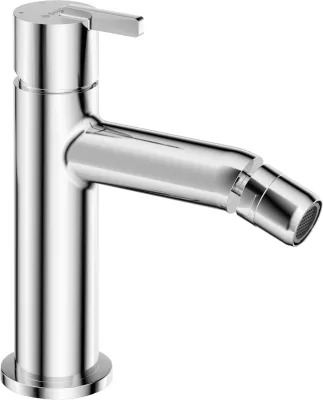 Robinet mitigeur de bidet chromé Deante Silia avec bec fixe et poignée unique.
