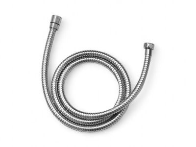 Deante chromé flexible de douche 1,5 m, tuyau de douche en métal flexible argenté.