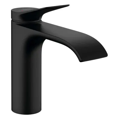 Mitigeur de lavabo Hansgrohe Vivenis 110 avec tirette et vidage en noir mat