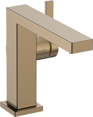 Mitigeur de lavabo Hansgrohe Tecturis E Fine 110 CoolStart avec bonde Push-Open en bronze brossé