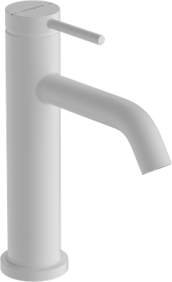 Mitigeur de lavabo Hansgrohe Tecturis S 110 avec tirette et vidage en blanc mat