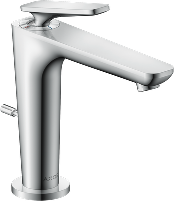 Mitigeur de lavabo AXOR Citterio C 125 CoolStart avec poignée manette et tirette et vidage