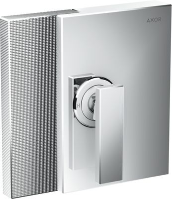 Set de finition pour mitigeur de douche encastré AXOR Edge coupe diamant