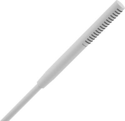 Douchette à main Hansgrohe Pulsify S 100 Tube 1 jet EcoSmart en blanc mat