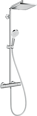 Colonne de douche Showerpipe Hansgrohe Crometta E avec mitigeur thermostatique chromé - Garantie 5 ans
