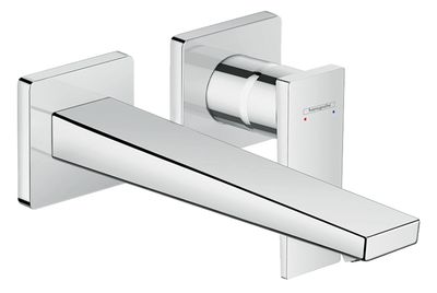 Mitigeur de lavabo encastré Hansgrohe Metropol 225 mm en laiton chromé