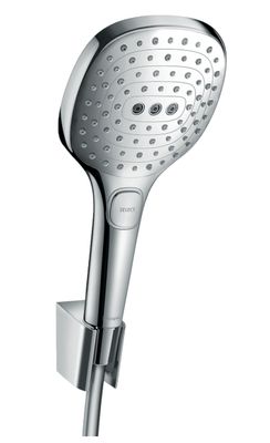 Support mural Hansgrohe avec douchette à main Raindance Select E 3 jets et flexible Isiflex