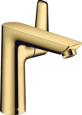 Mitigeur de lavabo Hansgrohe Talis E 150 avec tirette et vidage en doré poli