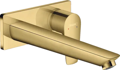 Mitigeur de lavabo encastré Hansgrohe Talis E 225 mm en doré poli