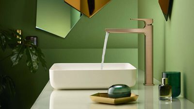Mitigeur de lavabo Hansgrohe Metropol 260 en bronze brossé avec bonde push-open