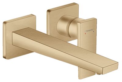 Mitigeur de lavabo encastré Hansgrohe Metropol 225 mm en bronze brossé