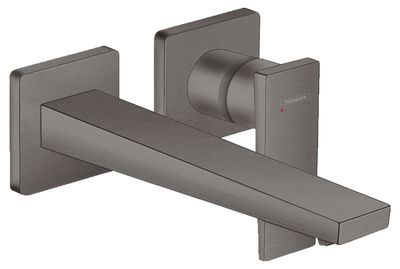 Mitigeur de lavabo encastré Hansgrohe Metropol 225 mm en noir chromé brossé