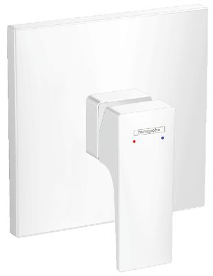 Set de finition pour mitigeur de douche encastré Hansgrohe Metropol en blanc mat