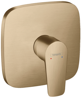 Set de finition pour mitigeur de douche encastré Hansgrohe Talis E en bronze brossé