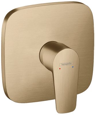 Set de finition pour mitigeur de douche encastré Hansgrohe Talis E en bronze brossé